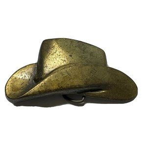 New Old Stock Vintage 70's Western Cowboy Hat Belt Buckle